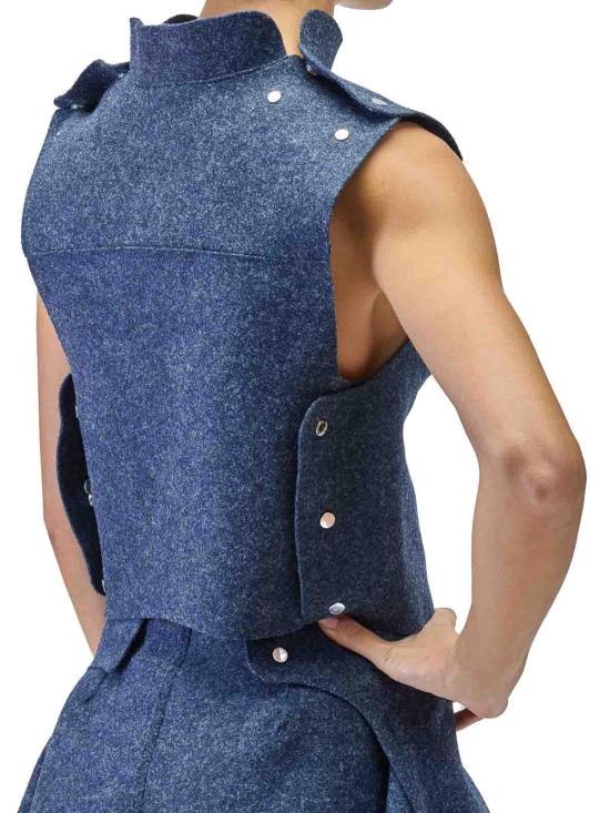 25FW 써네이 민소매 티셔츠 RTWXTOP0240098 Blue - SUNNEI