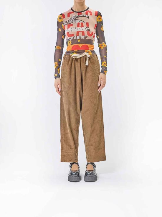 25FW 모스키노 스트레이트 팬츠 034382200095 Light Brown - MOSCHINO