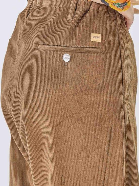25FW 모스키노 스트레이트 팬츠 034382200095 Light Brown - MOSCHINO