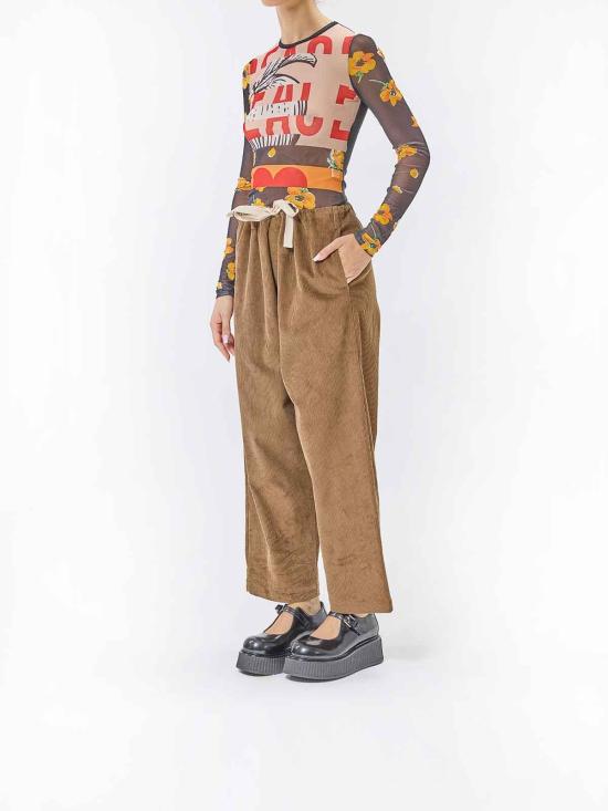 25FW 모스키노 스트레이트 팬츠 034382200095 Light Brown - MOSCHINO