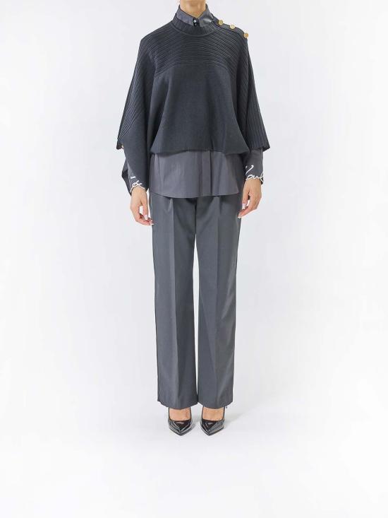 25FW 칼라거펠트 케이프 A3W18031999 Black - KARL LAGERFELD