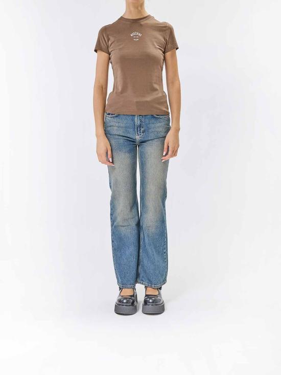 26FW 모스키노 반팔 티셔츠 070782361095 Brown - MOSCHINO