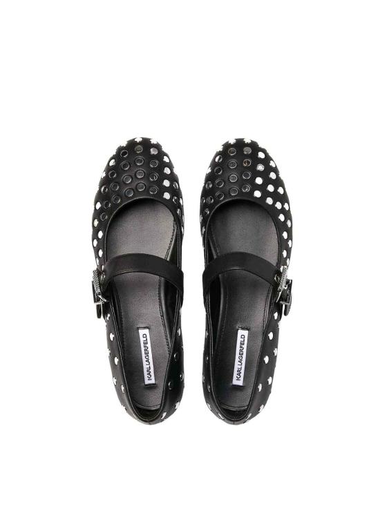 25FW 칼라거펠트 플랫 슈즈 KL4012700S Black - KARL LAGERFELD