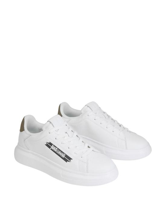 25FW 저스트까발리 스니커즈 79QA3SBFZPB63003 White - JUST CAVALLI
