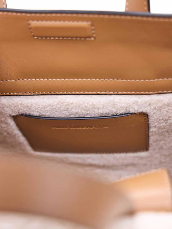 25FW 칼라거펠트 토트백 A4W300874028 CAMEL - KARL LAGERFELD