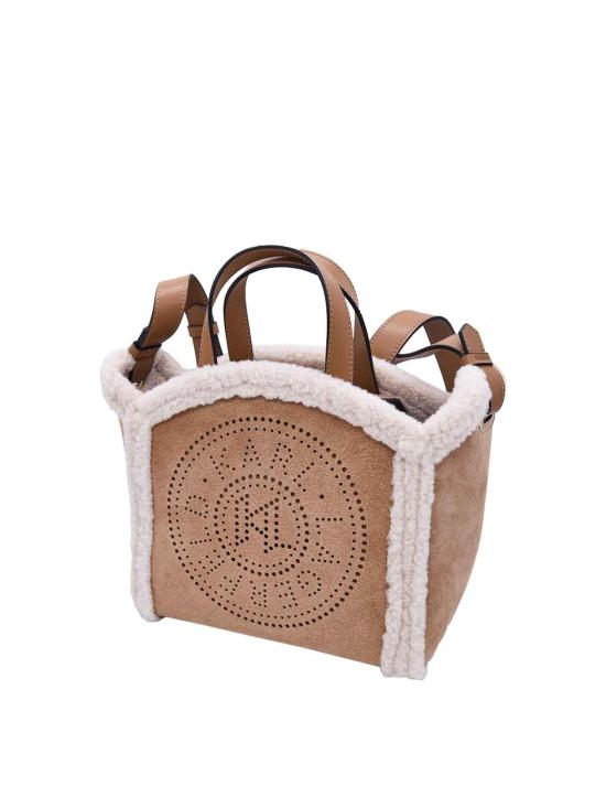 25FW 칼라거펠트 토트백 A4W300874028 CAMEL - KARL LAGERFELD
