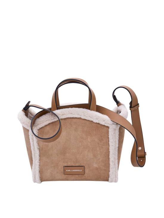 25FW 칼라거펠트 토트백 A4W300874028 CAMEL - KARL LAGERFELD