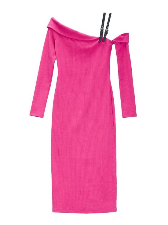 25FW 베르사체 미디 스커트 79HAO974J0259474 Pink