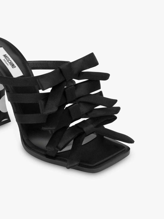 25FW 모스키노 뮬/슬리퍼 MA2815AC1NM40000 Black - MOSCHINO