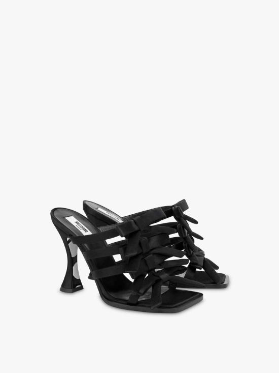 25FW 모스키노 뮬/슬리퍼 MA2815AC1NM40000 Black - MOSCHINO