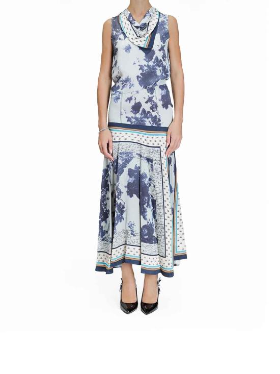 25FW 폴 스미스 미디 스커트 W1R279DT1117249 Blue - PAUL SMITH