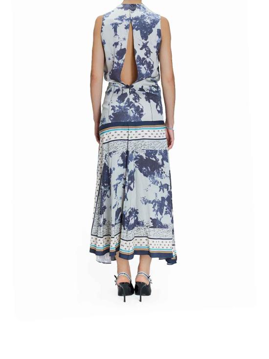 25FW 폴 스미스 미디 스커트 W1R279DT1117249 Blue - PAUL SMITH