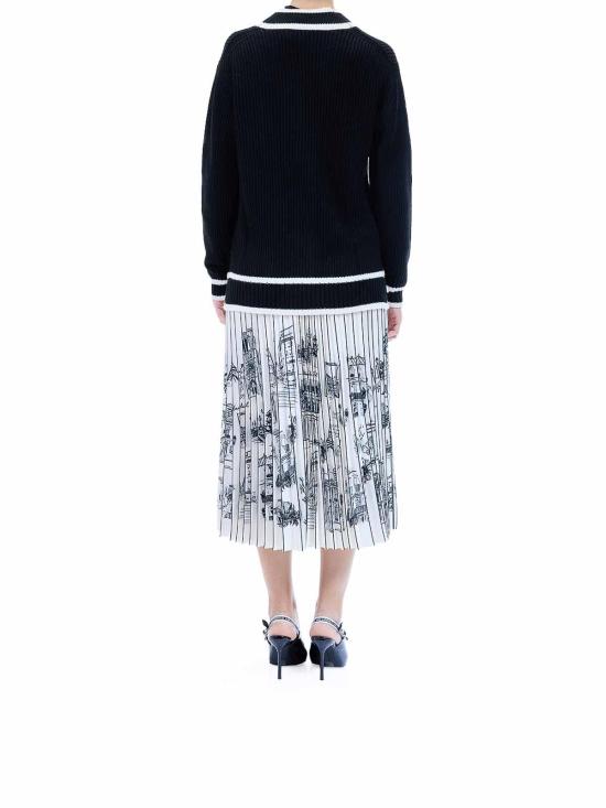 25FW 칼라거펠트 가디건 A4W18052999 Black - KARL LAGERFELD