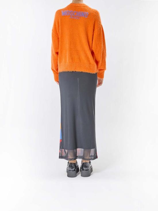 26FW 모스키노 긴팔 티셔츠 091882021124 Orange - MOSCHINO