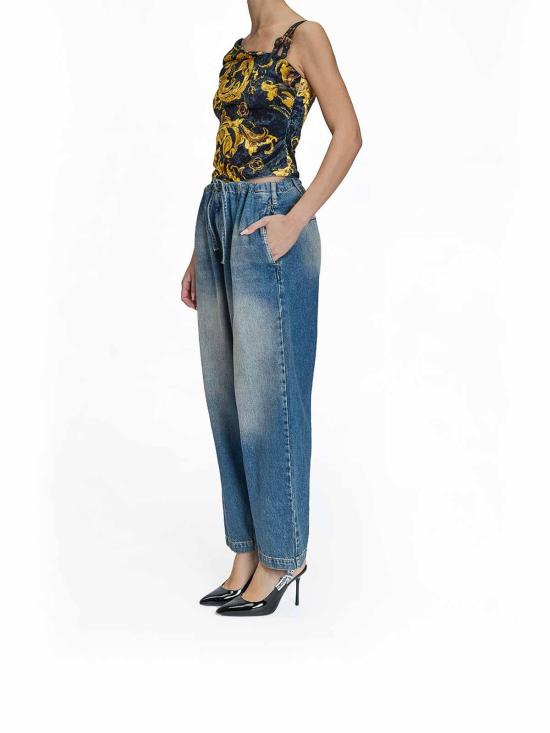 26FW 모스키노 스트레이트 팬츠 033682211329 Blue - MOSCHINO