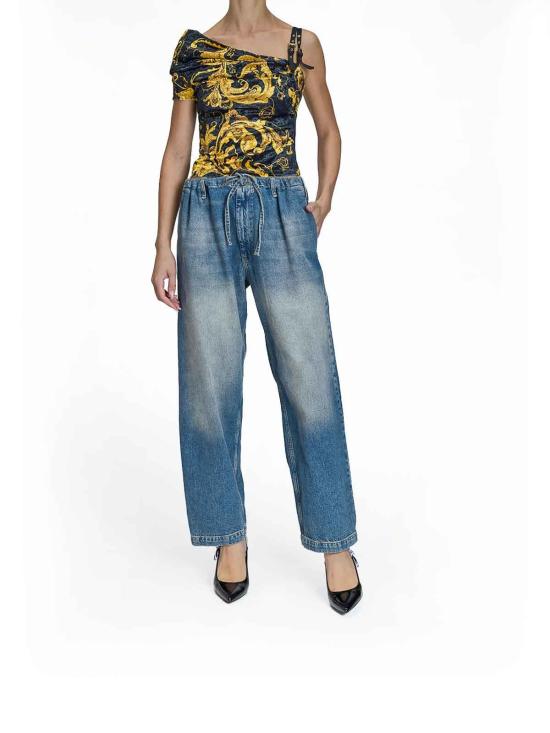 26FW 모스키노 스트레이트 팬츠 033682211329 Blue - MOSCHINO