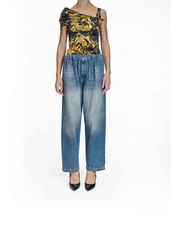 26FW 모스키노 스트레이트 팬츠 033682211329 Blue - MOSCHINO