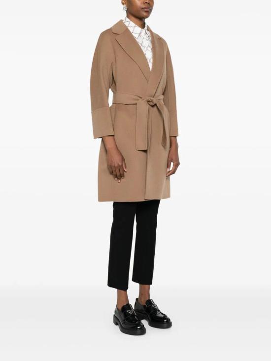 25FW 막스마라 아로나 버진 울 벨트 코트 2529016071600ARONA045 Camel - MAX MARA
