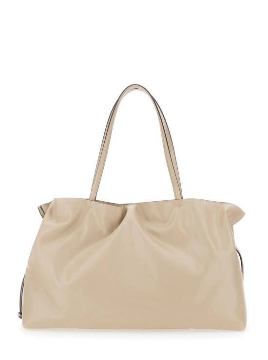 26SS 토리버치 엘라 나투라 엠보스드 토트 백 178767251 Beige - TORY BURCH