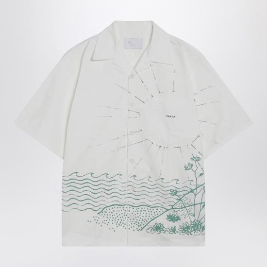 26SS 프라다 반팔 셔츠 UCS414UMO184H Green