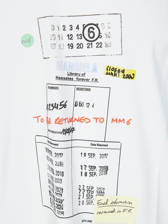 26SS MM6 메종마르지엘라 반팔 티셔츠 SH0GC0070 M20170 101 White - MM6 MAISON MARGIELA