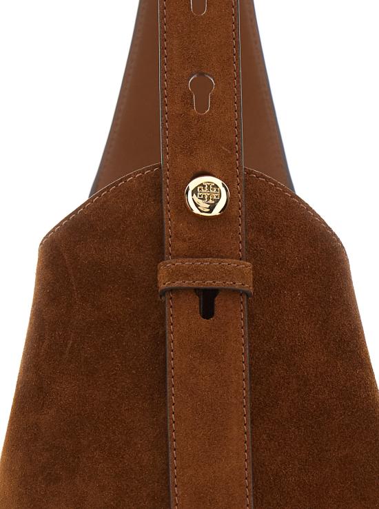 26SS 토리버치 로미 스웨이드 숄더백 175320200 Brown - TORY BURCH