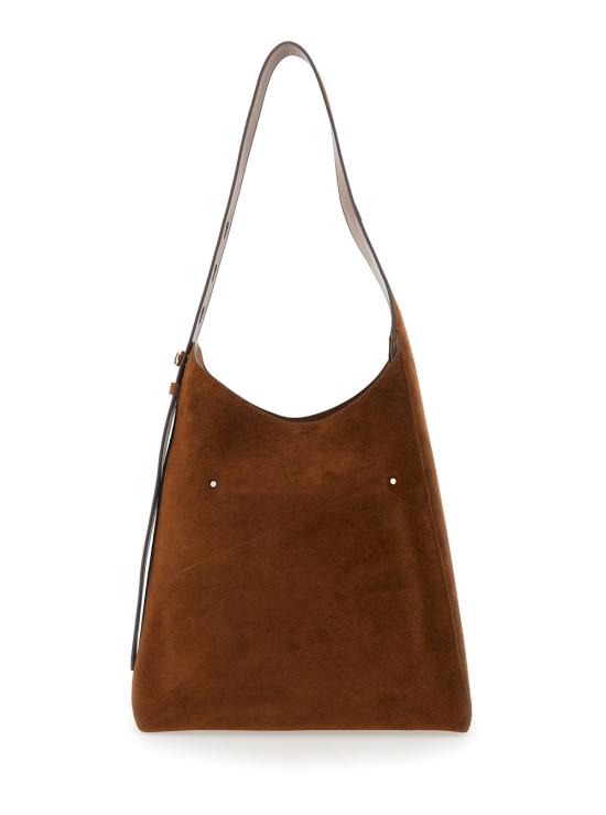 26SS 토리버치 로미 스웨이드 숄더백 175320200 Brown - TORY BURCH