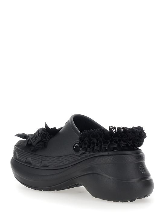 26SS 발렌시아가 x 크록스 지비츠 뮬 720762W0FPA1000 Black - BALENCIAGA