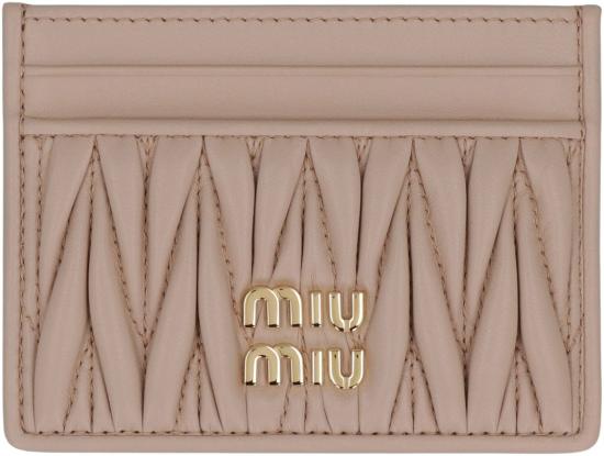 26SS 미우미우 명함지갑 5MC076AFPPF0236 POWDER PINK DOM - MIU MIU