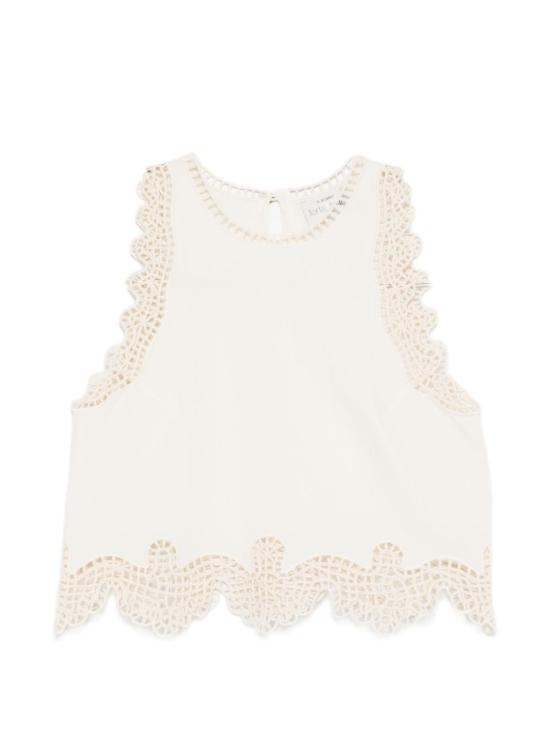 26SS 포르테포르테 민소매 티셔츠 14600 MYTOPAVORIO Ivory