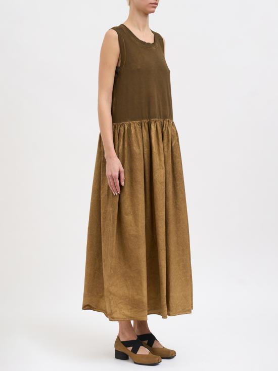 26SS 우마 왕 롱 원피스 NUP5057UW240 Beige - UMA WANG