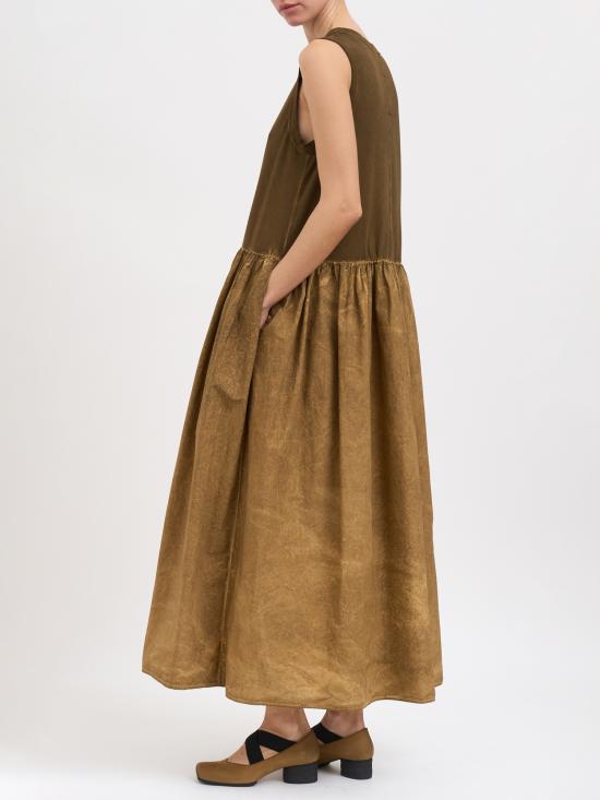 26SS 우마 왕 롱 원피스 NUP5057UW240 Beige - UMA WANG