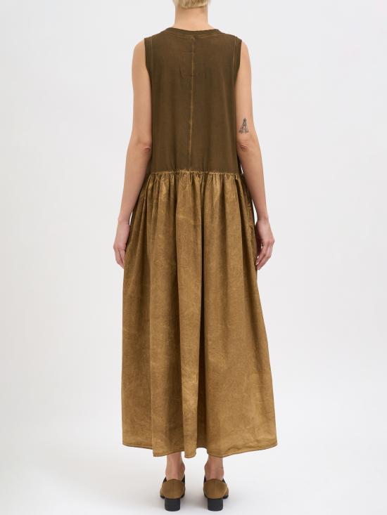 26SS 우마 왕 롱 원피스 NUP5057UW240 Beige - UMA WANG