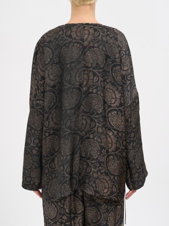 26SS 우마 왕 긴팔 티셔츠 NUP1014UW092 Black - UMA WANG