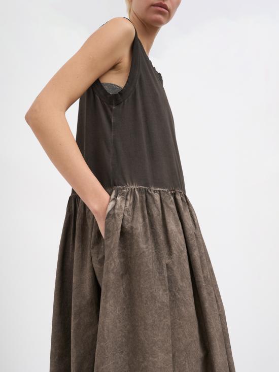 26SS 우마 왕 롱 원피스 NUP5057UW860 Grey - UMA WANG