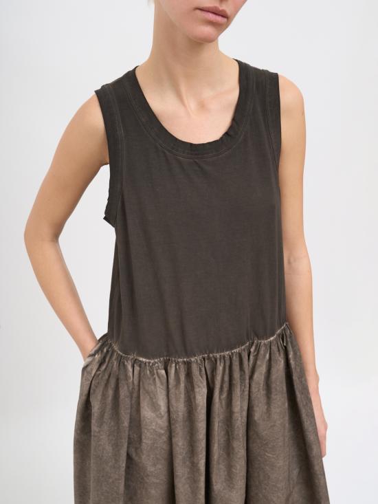 26SS 우마 왕 롱 원피스 NUP5057UW860 Grey - UMA WANG