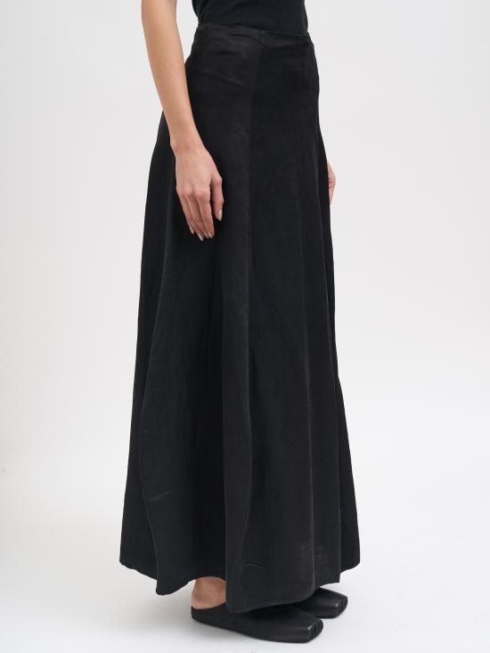 26SS RUOHAN 롱 스커트 NRE081SS26 Black - RUOHAN