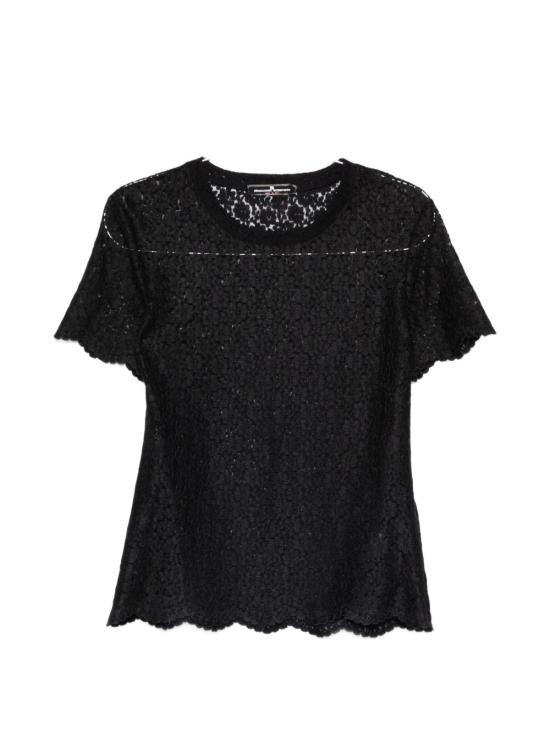 26SS 에르마노 설비노 반팔 티셔츠 D482L338 EQV95708 Black