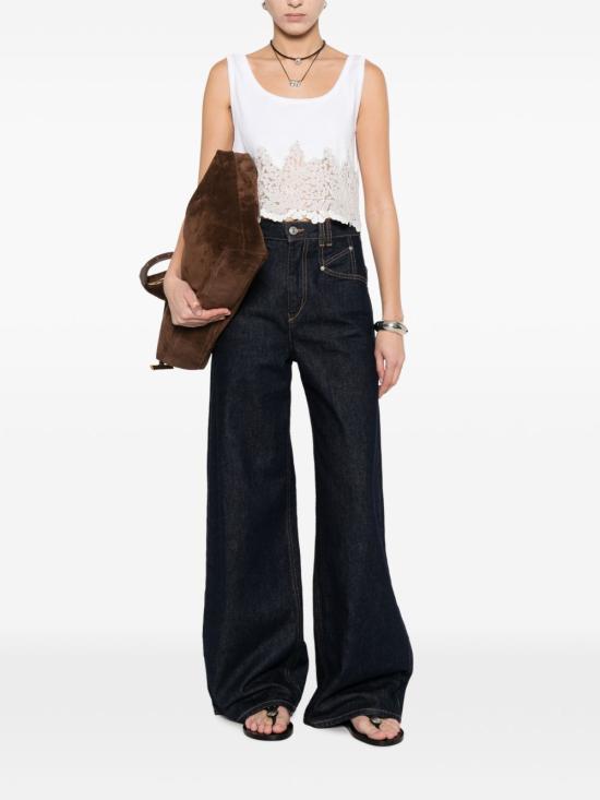 26SS 에르마노 설비노 민소매 티셔츠 D482L303AP XHC10601 White - ERMANNO SCERVINO