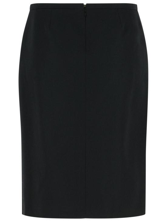 26SS 베르사체 미디 스커트 1022398 1A159741B000 Black - VERSACE
