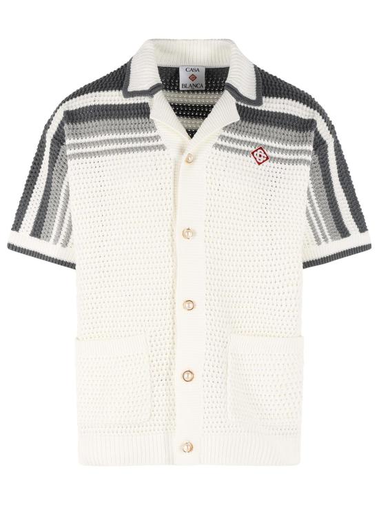 26SS 카사블랑카 긴팔 셔츠 M SP26 KW 933 01WHITE GREY White