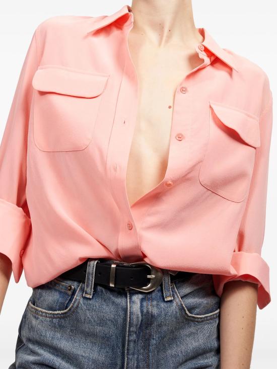 25SS 이큅먼트 셔츠 Q23E231 FLAMINGO PINK - EQUIPMENT
