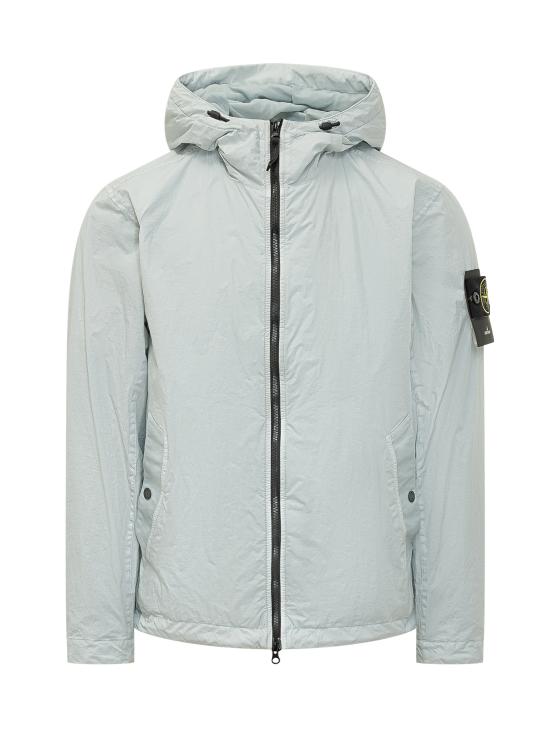 26SS 스톤 아일랜드 크링클 랩스 NY 윈드 레지스턴스 안티 드롭 후드 자켓 L1S15 4100001 S0A23 V0041 SKY BLUE DOM