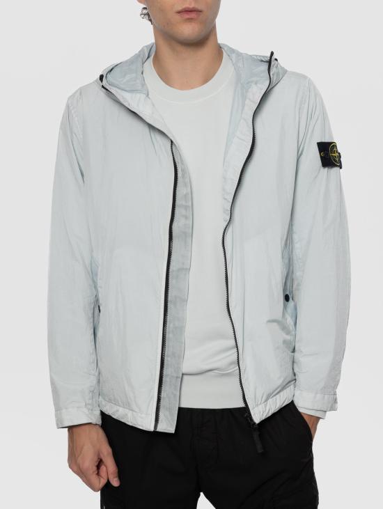 26SS 스톤 아일랜드 크링클 랩스 NY 윈드 레지스턴스 안티 드롭 후드 자켓 L1S154100001S0A23V0041 SKY BLUE DOM - STONE ISLAND