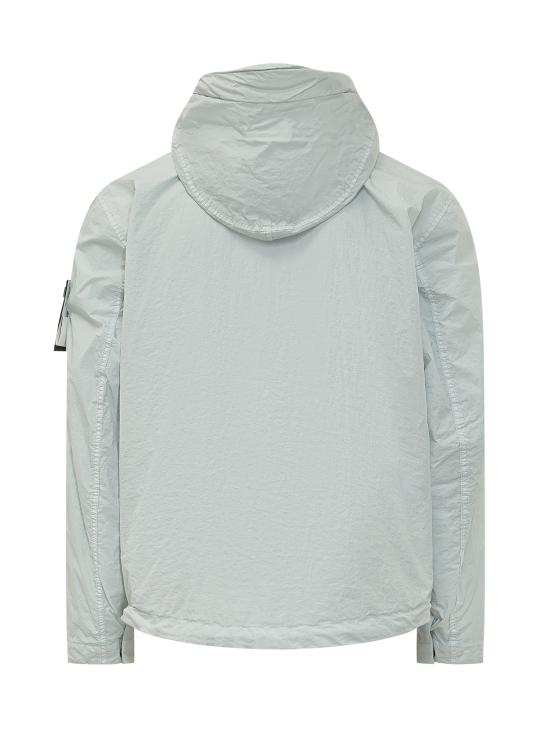 26SS 스톤 아일랜드 크링클 랩스 NY 윈드 레지스턴스 안티 드롭 후드 자켓 L1S15 4100001 S0A23 V0041 SKY BLUE DOM - STONE ISLAND