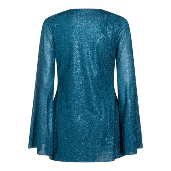 26SS 오세리 숏 원피스 LYF246PEACOCK Blue - OSÉREE