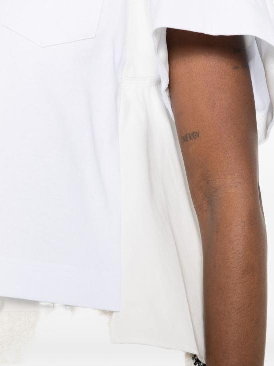26SS 사카이 반팔 티셔츠 26 08348 101 White - SACAI