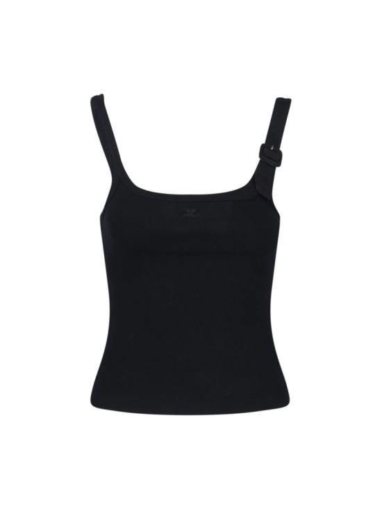 26SS 쿠레쥬 버클 90'S 립 탱크탑 126JDE153JS01949999 Black