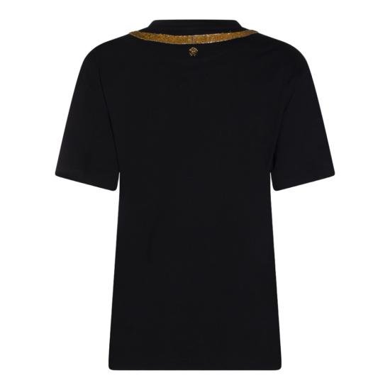 26SS 로베르토 카발리 반팔 티셔츠 WKR64CJD08405051 Black - ROBERTO CAVALLI