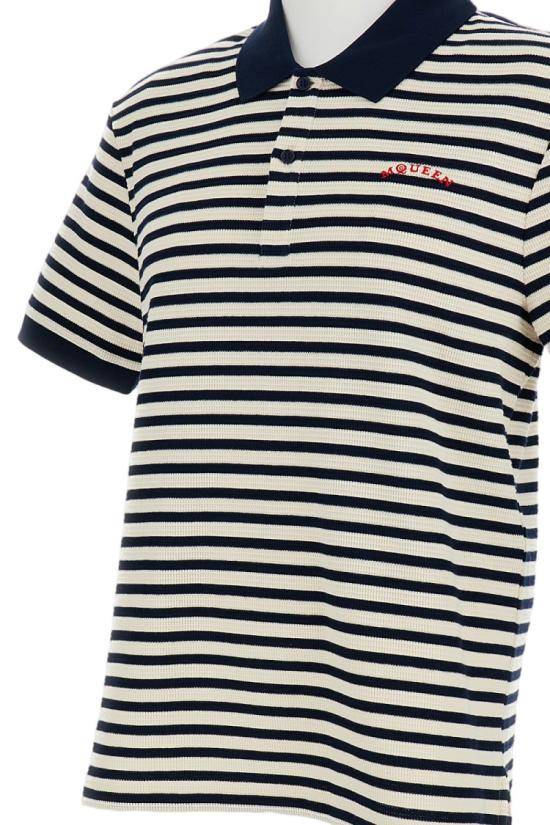 26SS 알렉산더 맥퀸 폴로 티셔츠 852208QXACK9256 Grey - ALEXANDER MCQUEEN